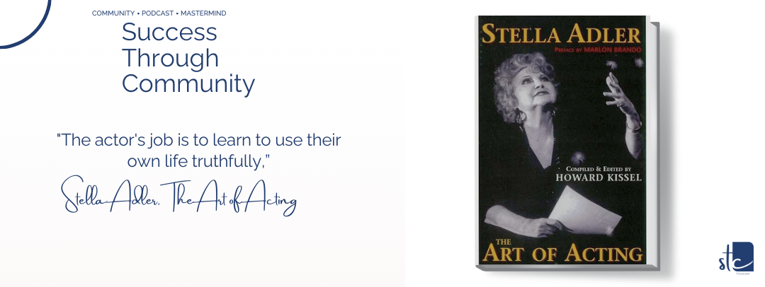 Stella Adler's the Art of Acting book cover