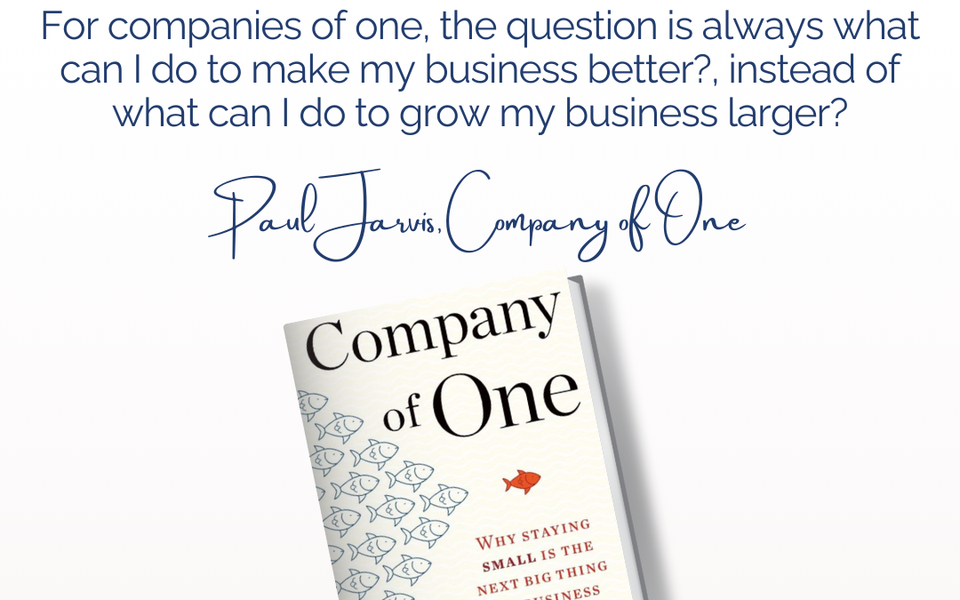 Episode 210: Focusing on Better, Not Bigger with Paul Jarvis’ The Company of One